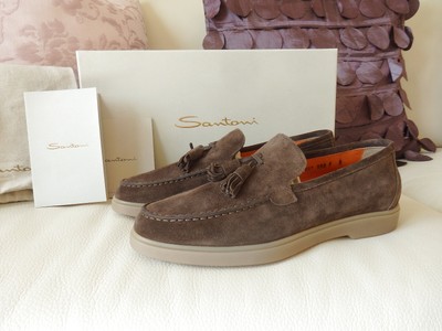 NEU! Santoni Loafer Quasten Wildleder EU39.5 EU40 Schuhe Mokassin Slip-On 