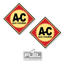Allis Chalmers Premium Vinyl Decal Sticker 2-Pack - Vintage Farming Equipment