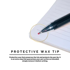 Pivoi Premium Retractable Gel Pens .5 mm Super Smooth Silicone Grip 12pcs Black