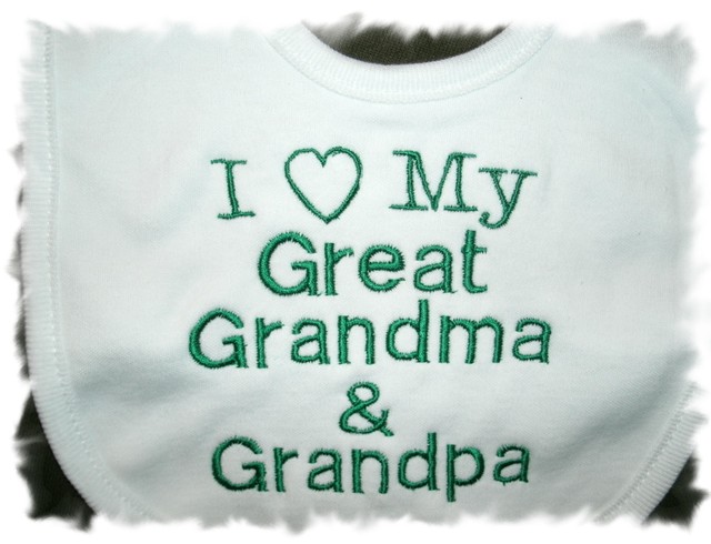 i love my grandma bib