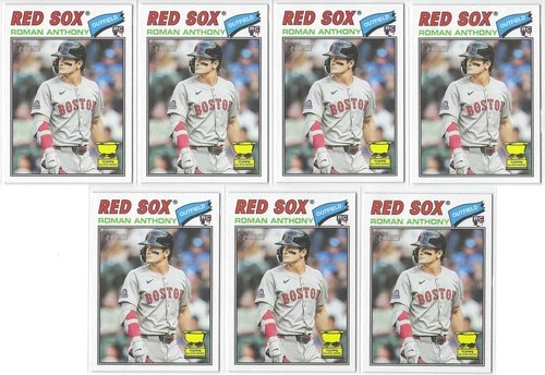 Roman Anthony, 7-card Rookie Card (RC) Lot, 2026 Topps Heritage #86