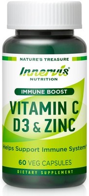 Immune Boost Complex   Vitamin C 900mg, D3 2,500 IU & Zinc 25mg for Immune Sy...