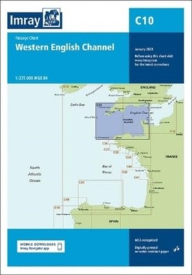 C10 Western English Channel Passage Chart by Imray C Series (Sheet map, folded)