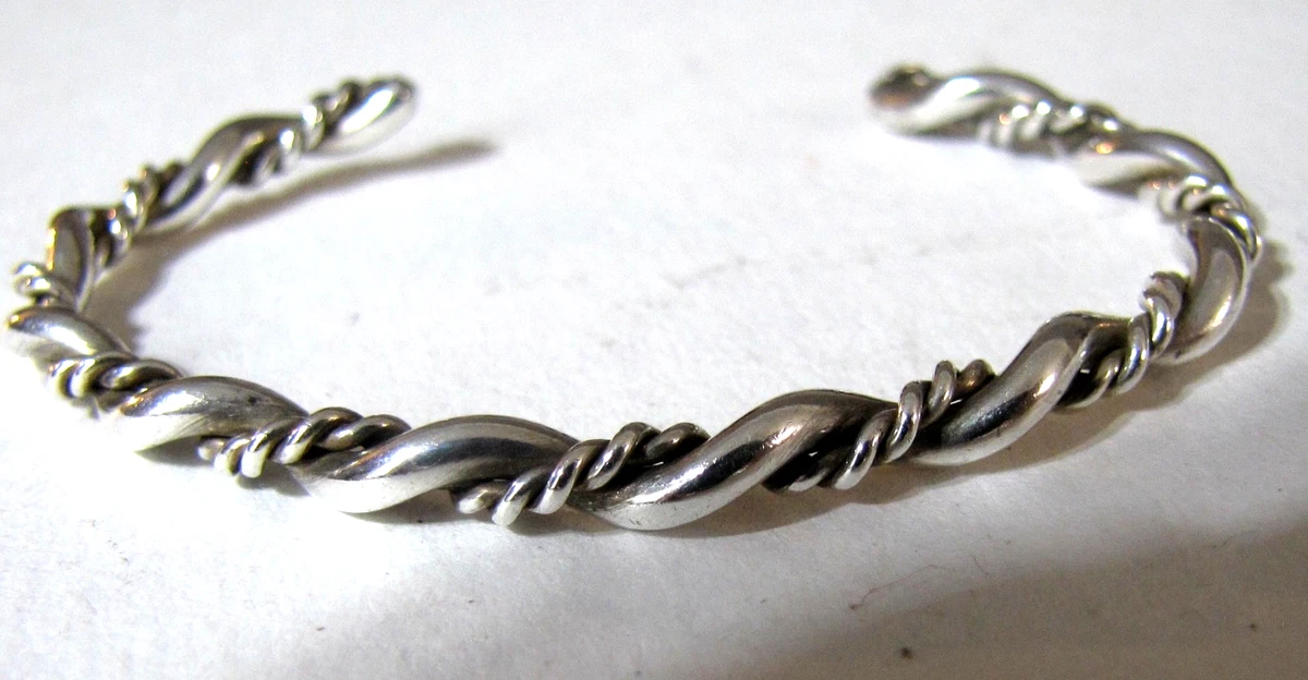 sterling silver twisted cuff bracelet products for sale | eBay