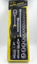 CK Tools Sure Drive Professional 1/2" 22 piece Metric Bi Hex Socket Set T4657