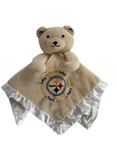 Baby Fanatic NFL Pittsburgh Steelers Bear Baby 13" Lovey Blanket Football