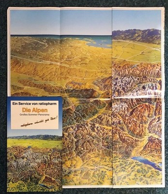 Die Alpen großes Sommer-Panorama. Mair, Geographischer Verlag:
