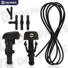Universal Car Windshield Wiper Washer Squirter Spray Nozzle Jet Kit Fluid Hose U