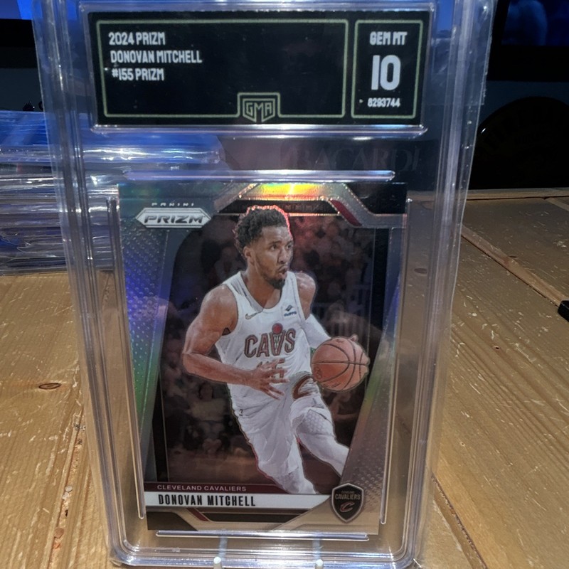 Panini 2024-25 Prizm Donovan Mitchell #155 GMA 10 Cavaliers Basketball