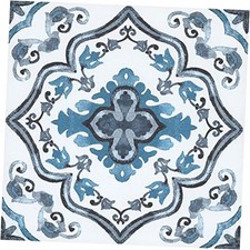 FP3932 Marrakesh Peel  Stick Floor Tiles, Blue 12"L x 12"W x 0.06"T