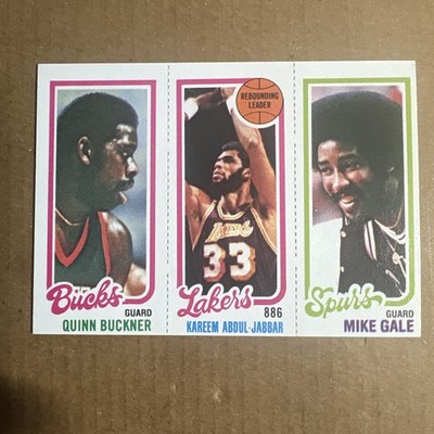 1980-81 Topps Quinn Buckner Kareem Abdul Jabbar Mike Gale #207-133-147 - HOF EX 