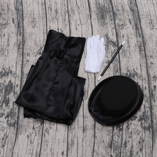 5 PCS Magician Outfit for Kids Dress up Costumes Cosplay Clothes