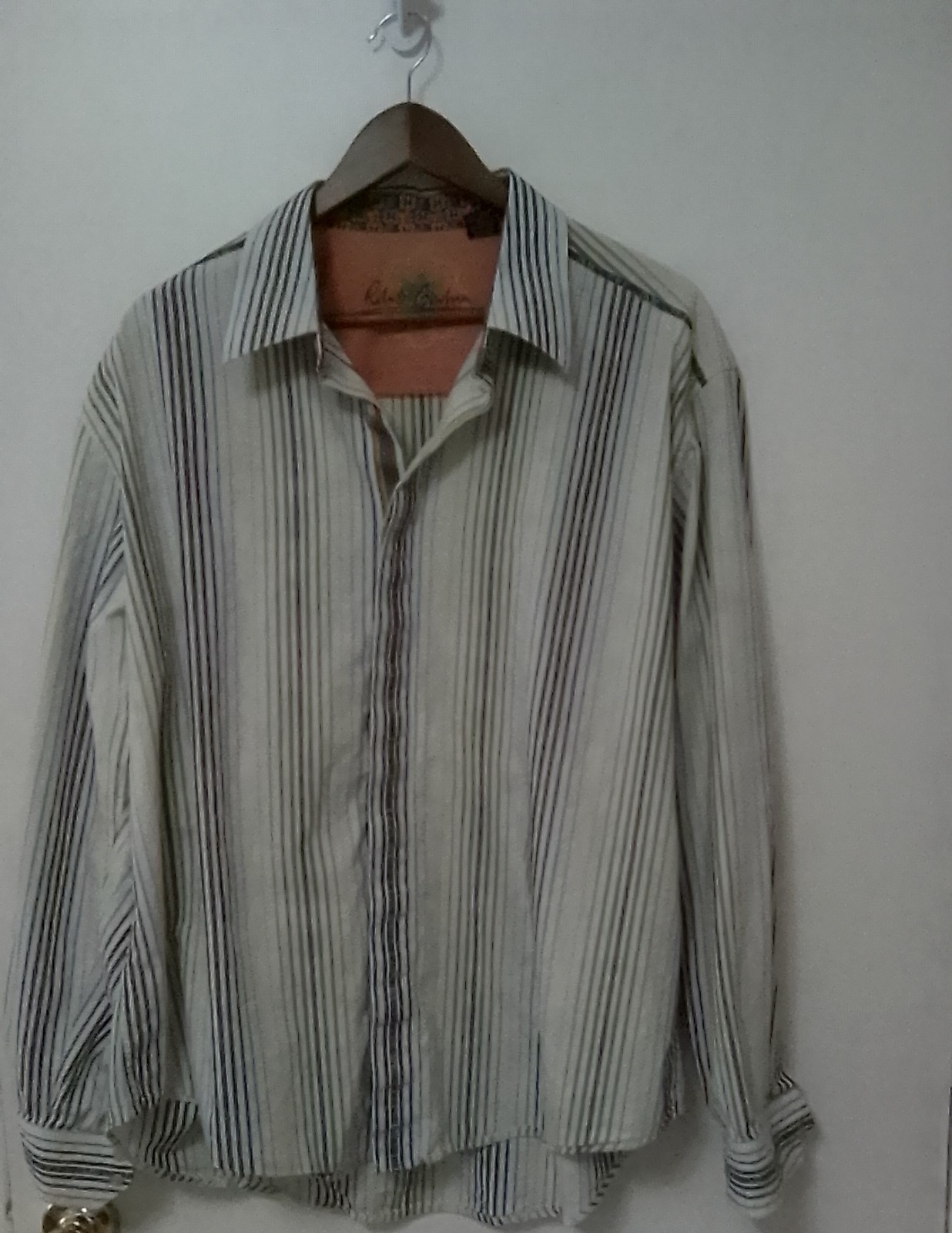 Robert Graham Handcrafted Stitching Button Up Geo… - image 1