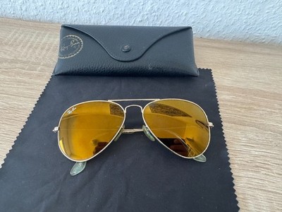 Original Ray-Ban Aviator Large Metal W3274 (55[]14) Gold Verspiegelt Top Gläser