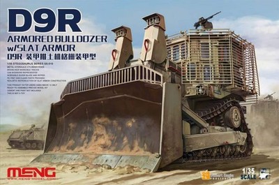 Meng Model 1/35 D9R Armored Bulldozer w/ Slat Armor