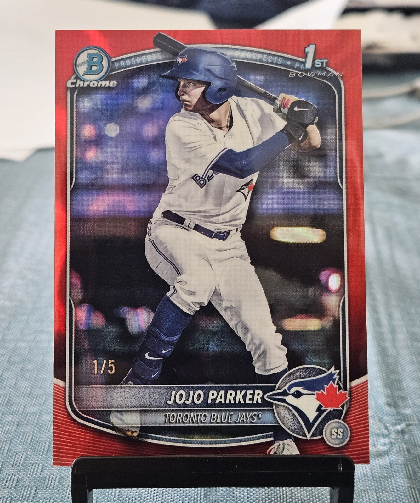 2025 Bowman Draft - Chrome Prospects JoJo Parker #BDC-8 Red Lava Refractor /5