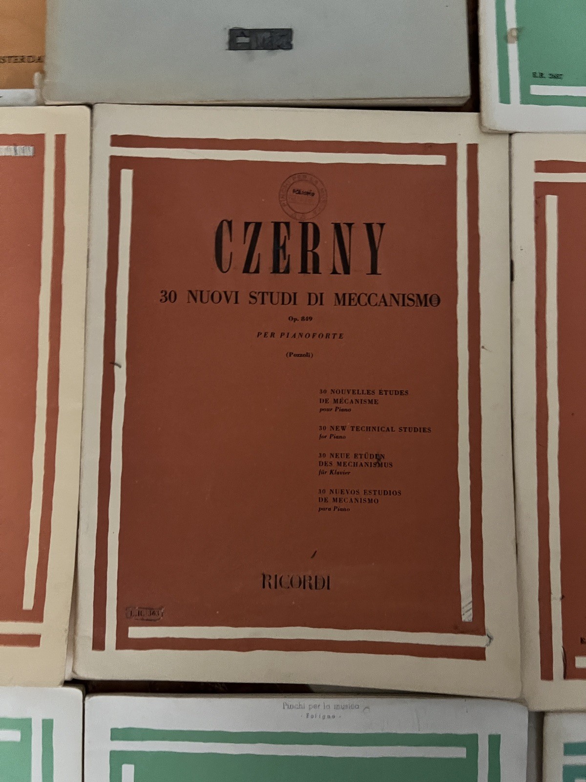 CZERNY 30 NUOVI STUDI DI MECCANISMO Op.849 PER PIANOFORTE (POZZOLI) ED.2003