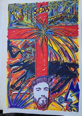 Extremely Rare Chicano Aet Print It's Like The Song, Just Another Op'nin'...