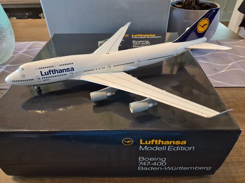 1/200 Herpa Modell Lufthansa Collection-747-400 A300 727-200 737-300 Very Rare!