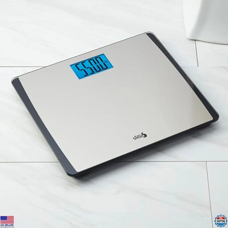 Báscula de baño digital EatSmart Precision - Capacidad 550 lb, plataforma extra ancha Foto 4 de 4