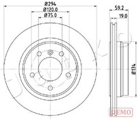 2X Bremsscheibe Japko 610109C FüR BMW 3Er E46 Touring Compact 318 320 323 325