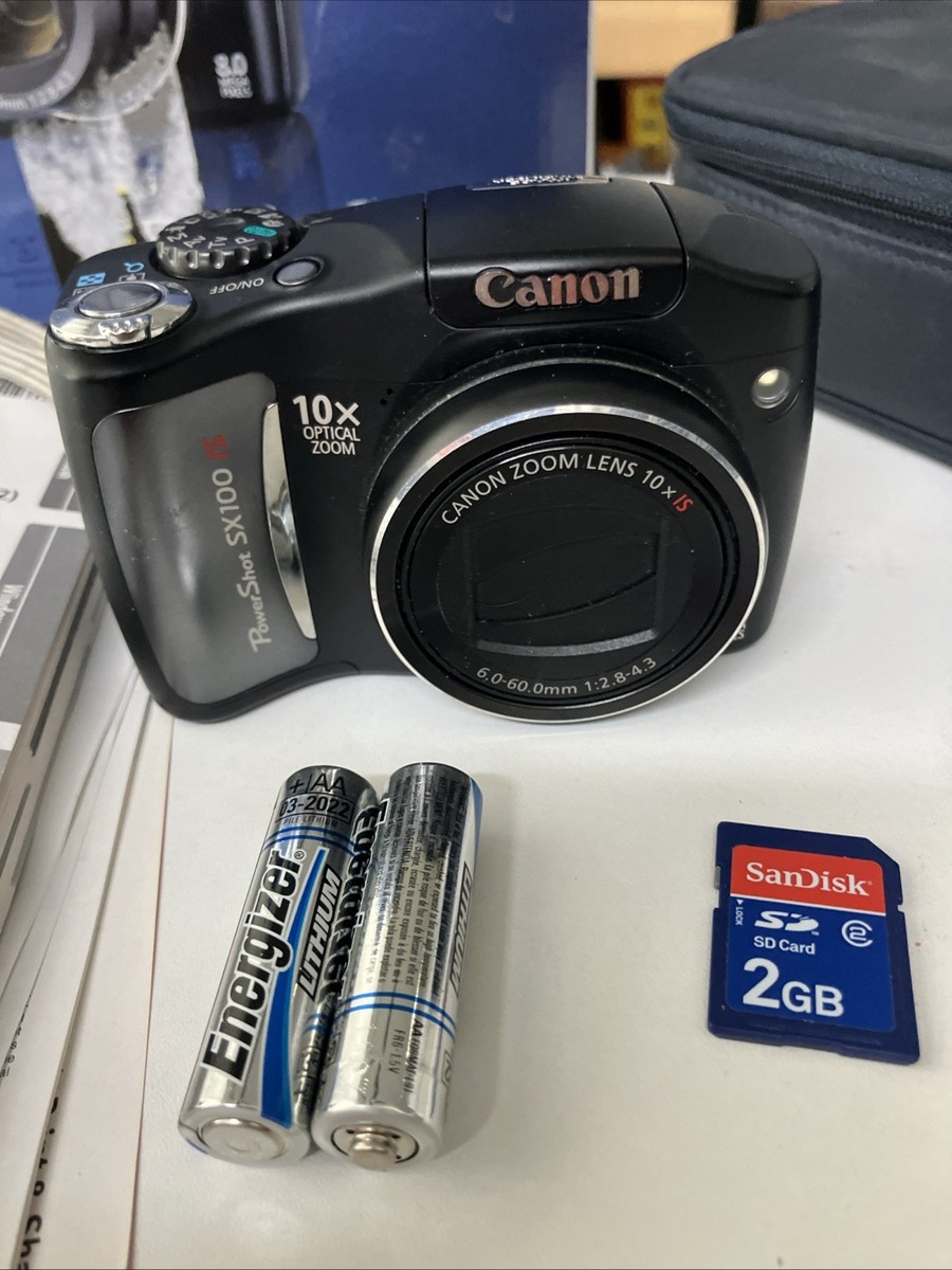 Canon PowerShot SX100 IS 8.0MP Digital Camera - Black for Canon PowerShot SX100 IS 8.0MP Digital Camera - Black for