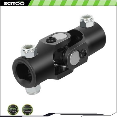 Black Single Universal Steering U-Joint 3/4'' 36 spline X 3/4'' dd U Joint Shaf
