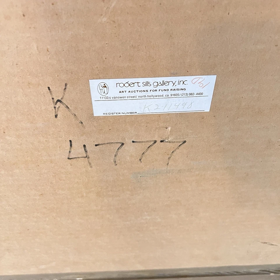 Joseph Kossonogi Acuarela Abstracta de Orquesta Sinfónica Impresión Enmarcada y Enmarañada Foto 4 de 4