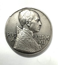 1946 Pope Pius XII Sterling Silver Medal: Consistory of 32 New Cardinals (21g)