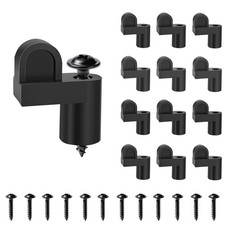 12-Pack 3/8 Inch Offset Window Screen Clips with Screws, Nylon Screen Door ...
