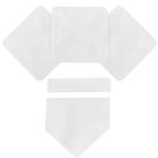 Rubber Baseball Base Set White Heavy Weight 3 lbs Throw Down Practice