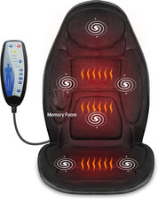 Back Massager with Heat, Memory Foam Chair Massage Pad