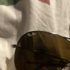 Ray-Ban Men’s Aviator Sunglasses Silver Metal Frame Brown Tinted Glass Lenses — photo 2