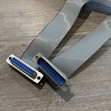 32  DB25 Male to DB25 Female Flat Ribbon Cable for Data RS232 Parallel Port
