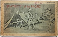 1943 PLAYBOYS OF THE PACIFIC KENDALL NEW ZEALAND WWII CARTOON BOOKLET HUMOR RARE