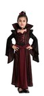 Girls Gothic Vampire Queen Halloween Costume Dress Up Small