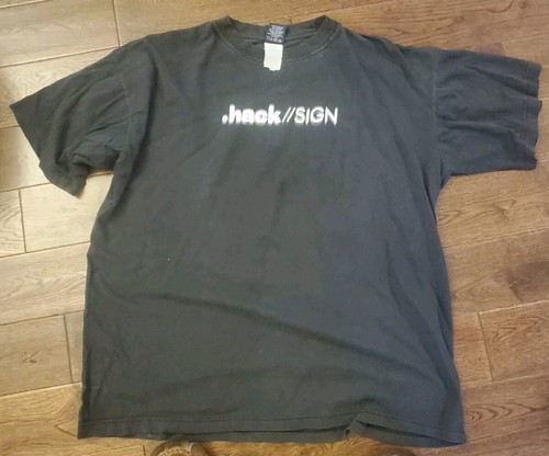 Vintage .hack SIGN Shirt XL Anime Bandai Mimiru Koichi Mashimo Cowboy Bebop