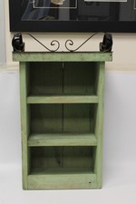 Rustic Garden Shelf Unit 50cms tall x 29cms wide x 17 cms deep Green