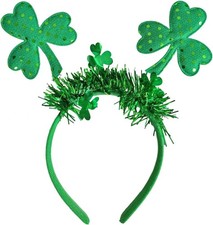 St. Patrick's Day Headbands Clover Hair Bands Green for Women Girls Kids