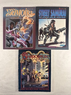 FASA Shadowrun 7100 (1st Ed) SC Fair W/ Map plus more 7104 7106