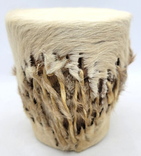 Cowhide Shaker Drum African Tribal Hand Crafted 4.25"