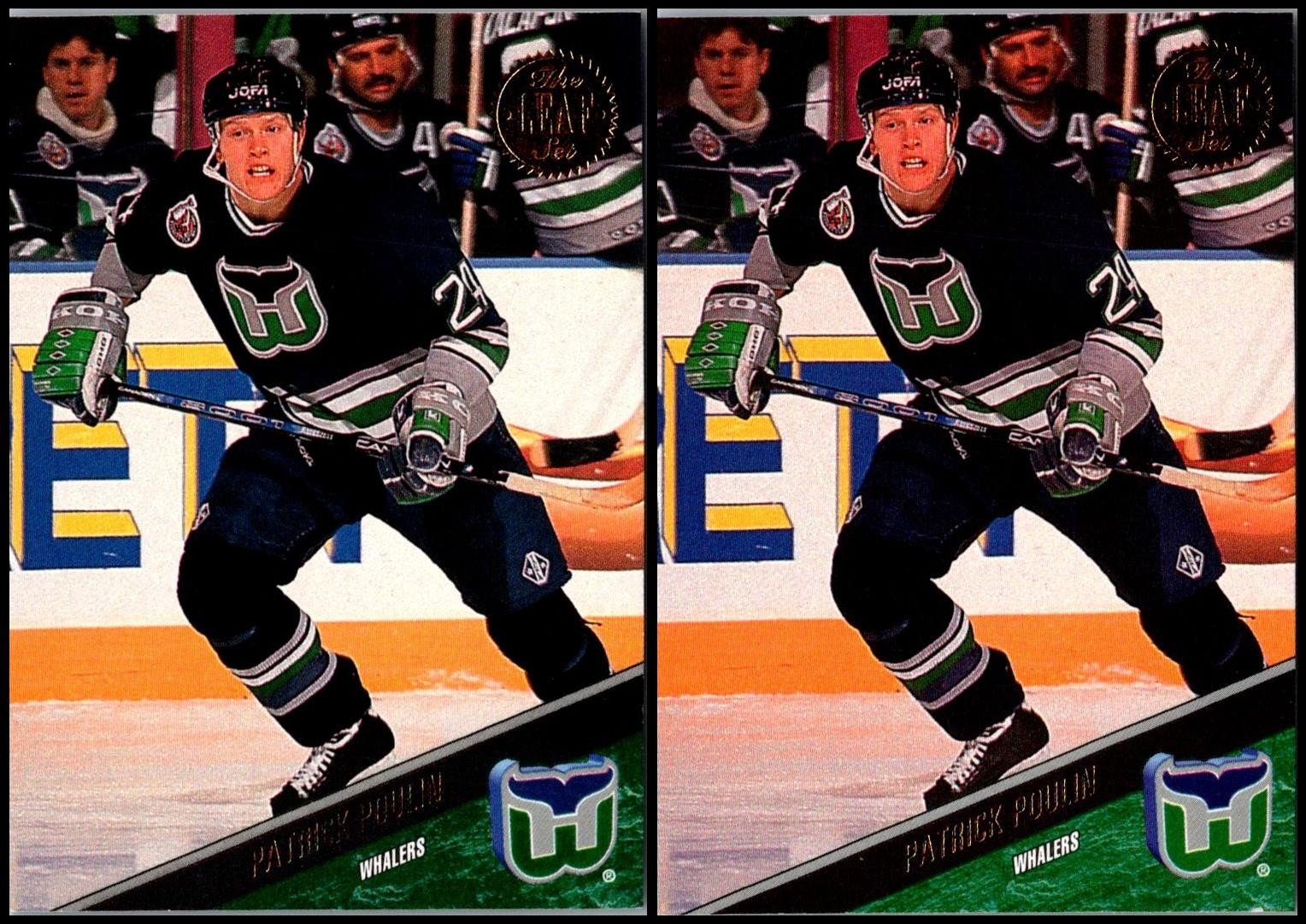 Leaf Patrick Poulin (2) Card Lot - FREE SHIPPING