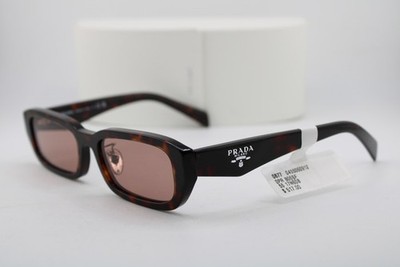 NEW PRADA SPR B06-F 17N-60B HAVANA BROWN AUTHENTIC SUNGLASSES 55-18