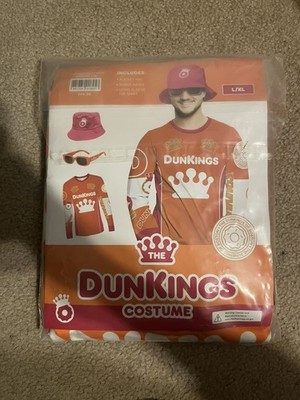 Limited Edition Dunkings HALLOWEEN COSTUME Size L/XL Dun King NEW Sealed