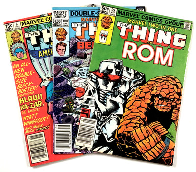Marvel TWO-IN-ONE (1981) #99-100 + Ann #6 Newsstand Lot (FN to VF/NM) Ships FREE