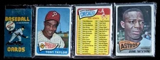 1965 Topps Baseball Rack Pack cards Tony Taylor Jim Wynn 3rd Series Check List