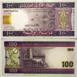 Grand Billet MAURITANIE / MAURITANIA 100 OUGUIYA 2004 P 10a NEUF UNC