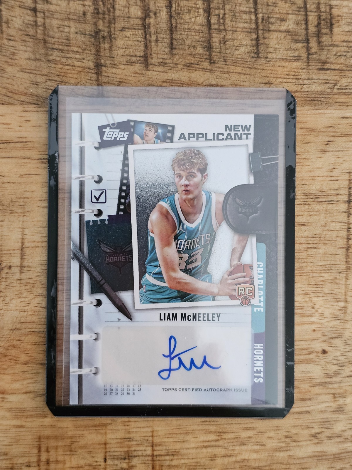 2025 Topps Liam McNeeley #NA-LM New Applicant Auto RC