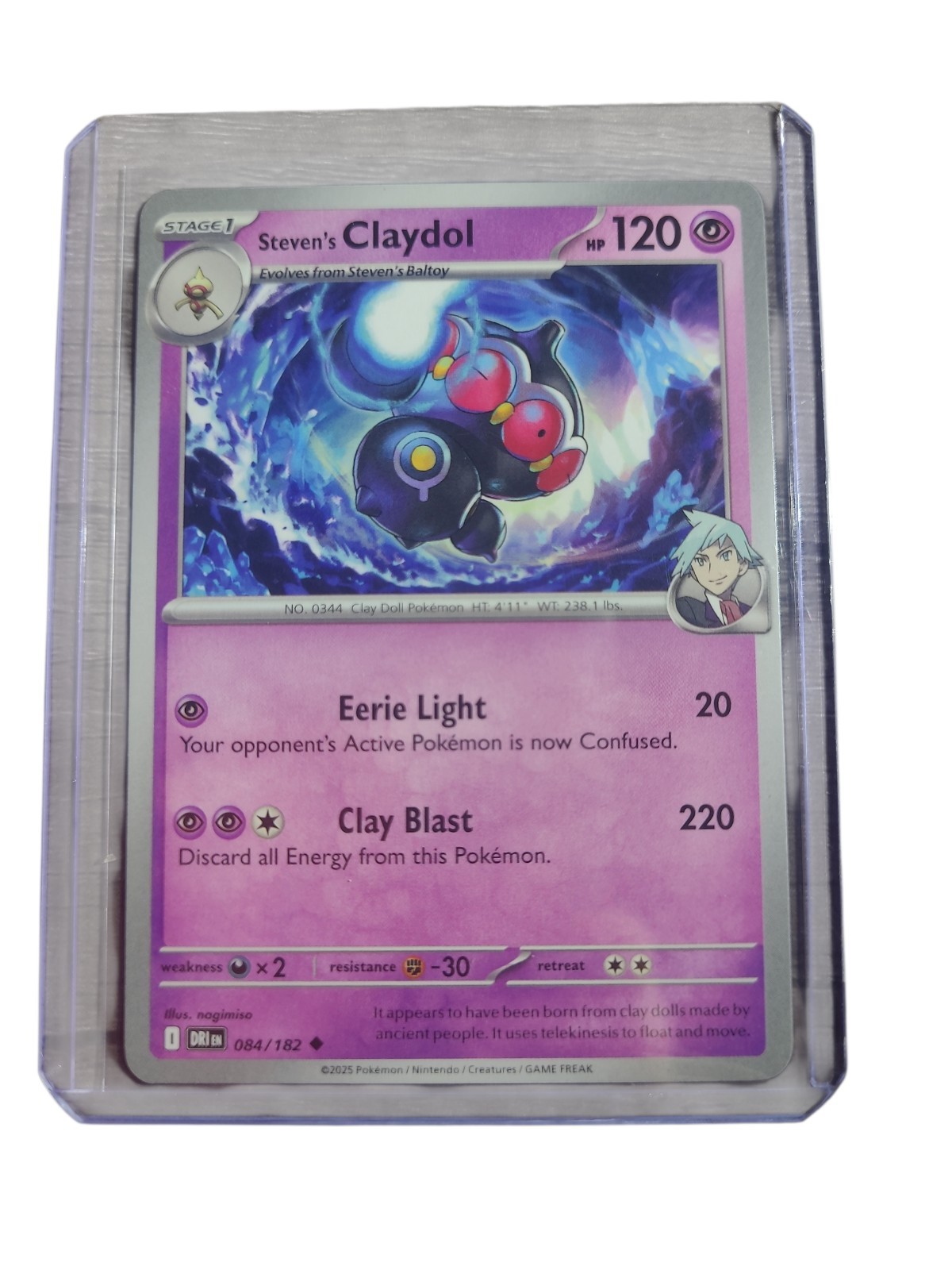OFFICIAL POKEMON CARD CLAYDOL 84/182