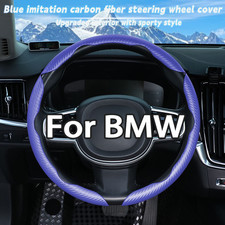 15 3pcs Segmented Steering Wheel Cover Carbon Fiber For Bmw New Black 15 3pcs Segmented Steering Wheel Cover Carbon Fiber For Bmw New Black